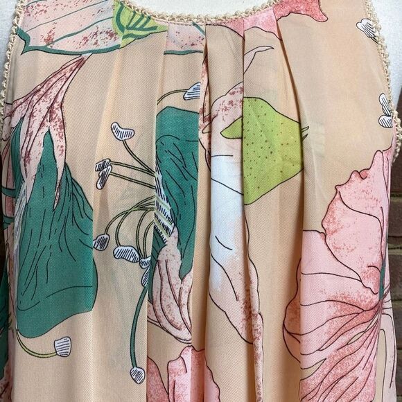 Umgee Floral Sleeveless Dress Size Small - Picture 3 of 6